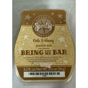 SCENTSY Oats & Honey Scent 2.6oz Wax Bar Bring Back My Bar NEW